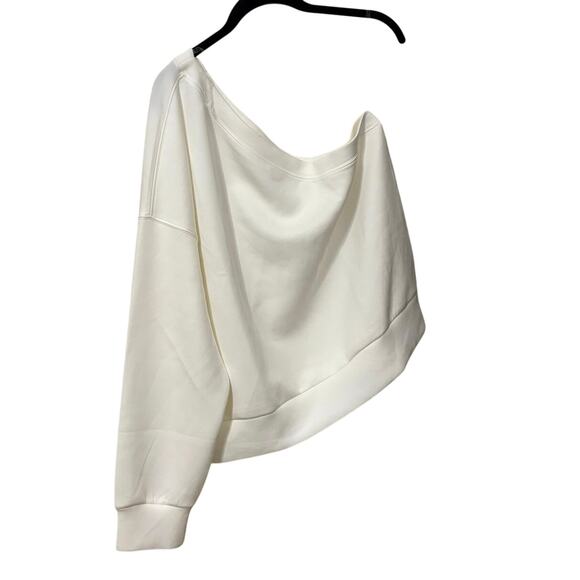 Revolve Spanx Air Essentials White Plus Size One Shoulder Top Size 1X - Picture 2 of 8